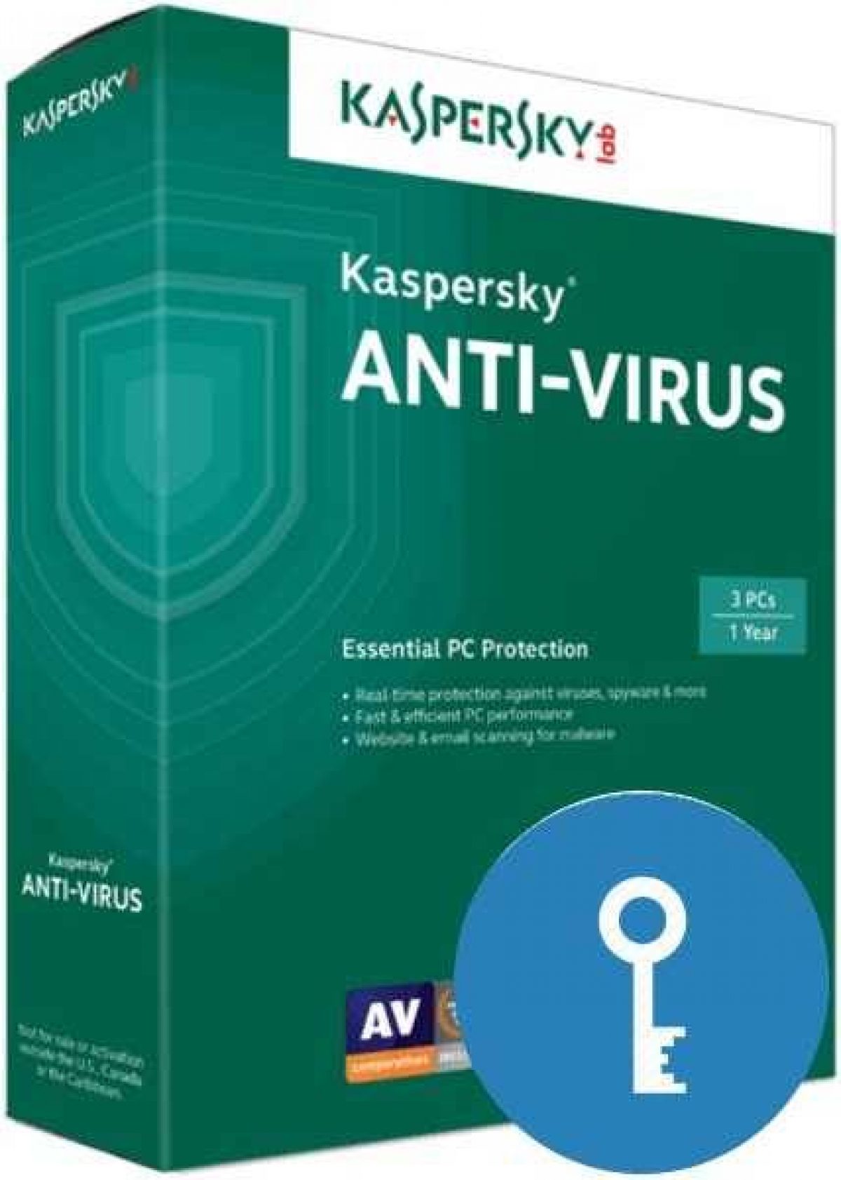 Kaspersky Antivirus 2ПК/1год